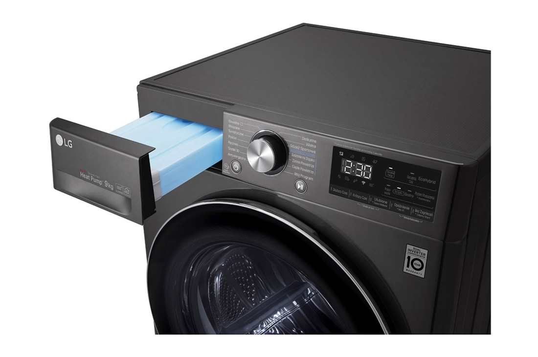 LG Στεγνωτήριο 9kg Υβριδικό με αντλία θερμότητας, RC90V9JV2W, thumbnail 8