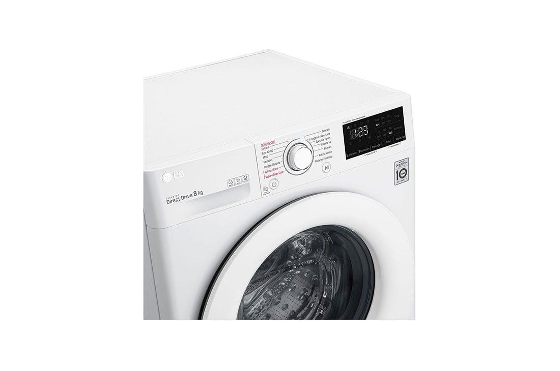 LG Πλυντήριο Ρούχων 8kg, AI DD™, Ατμού, F4WV308S3E, thumbnail 7