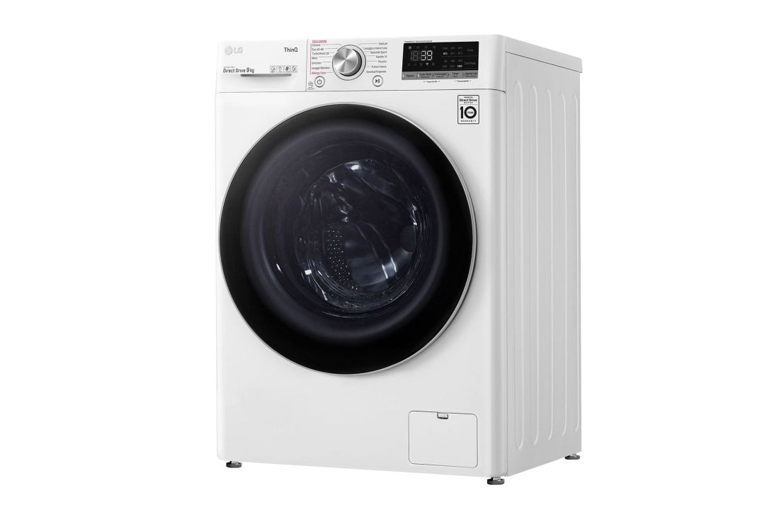 LG Πλυντήριο Ρούχων 9kg, AI DD™, Ατμού, TurboWash 360™  , 12_Vivace_VC3_9kg_White_F4V7VYP1WE_Italian_Right, F4WV709S1E, thumbnail 12