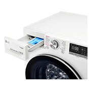 LG Πλυντήριο Ρούχων 8kg, AI DD™, Ατμού, TurboWash™  , Top Right Drawer Open Detail view, F4WV508S1E, thumbnail 5