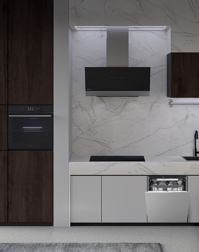 Cocina con lavavajillas integrable, horno, campana…