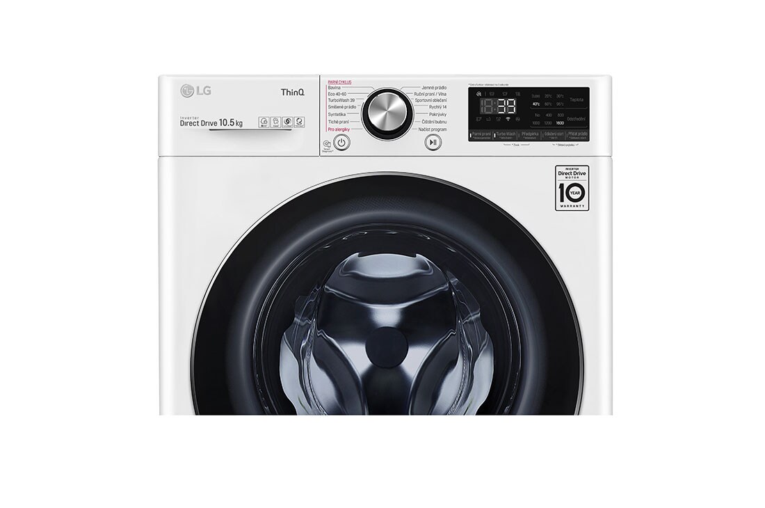 LG Πλυντήριο Ρούχων 10,5kg, AI DD™, Ατμού, TurboWash™ , PanelDetail Left, F6WV910P2E, thumbnail 6