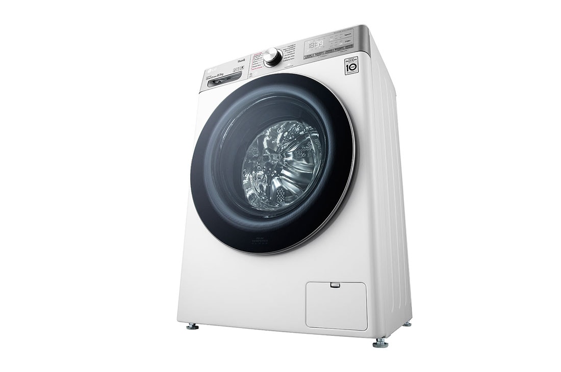 LG Πλυντήριο Ρούχων Slim 8,5kg, AI DD™, Ατμού, TurboWash™, Right_Low Perspective_slim, F2WV9S8P2E, thumbnail 10