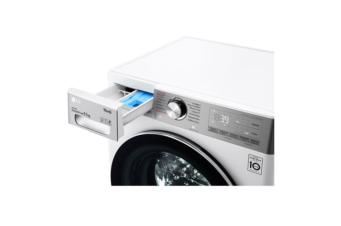 LG Πλυντήριο Ρούχων Slim 8,5kg, AI DD™, Ατμού, TurboWash™, Drawer_Detail_slim, F2WV9S8P2E, thumbnail 5