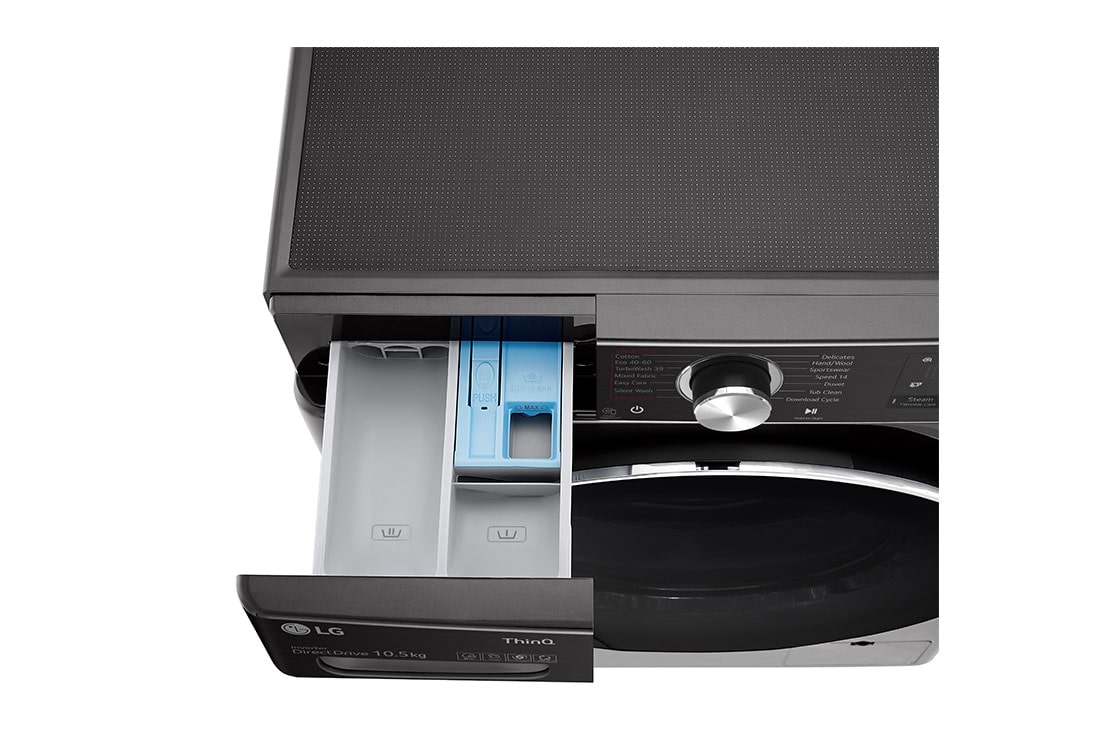 LG Πλυντήριο Ρούχων 10,5kg, AI DD™, Ατμού, TurboWash™ , TopDrawer Detail, F6WV910P2SE, thumbnail 7