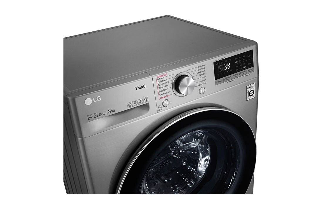 LG Πλυντήριο Ρούχων 8kg, AI DD™, Ατμού, TurboWash™360˚ , F4WV708S2TE, F4WV708S2TE, thumbnail 3