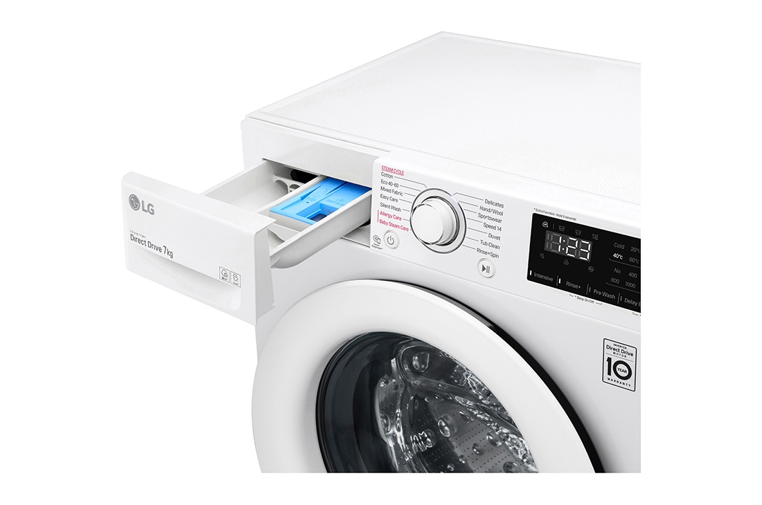 LG Πλυντήριο Ρούχων Slim 7kg, AI DD™, Ατμού , F2WV3S7S3E, F2WV3S7S3E, thumbnail 5