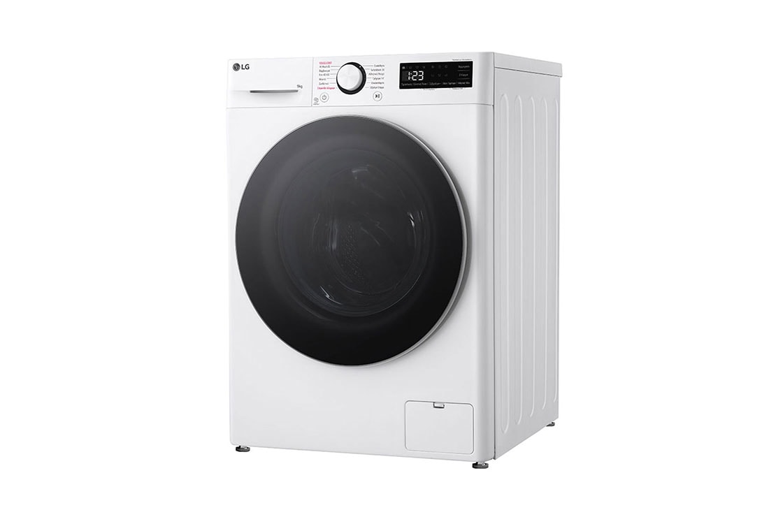 LG Πλυντήριο Ρούχων 9kg, AI DD™, Steam™, TurboWash™, right view, F4R5009TSWS, thumbnail 12