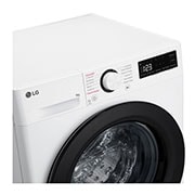 LG Πλυντήριο Ρούχων 9kg, AI DD™, Steam™, top left panel view, F4R3009NSWB, thumbnail 3