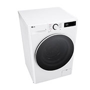 LG Πλυντήριο Ρούχων 9kg, AI DD™, Steam™, TurboWash™, Left Perspective , F4R5009TSWW, thumbnail 8