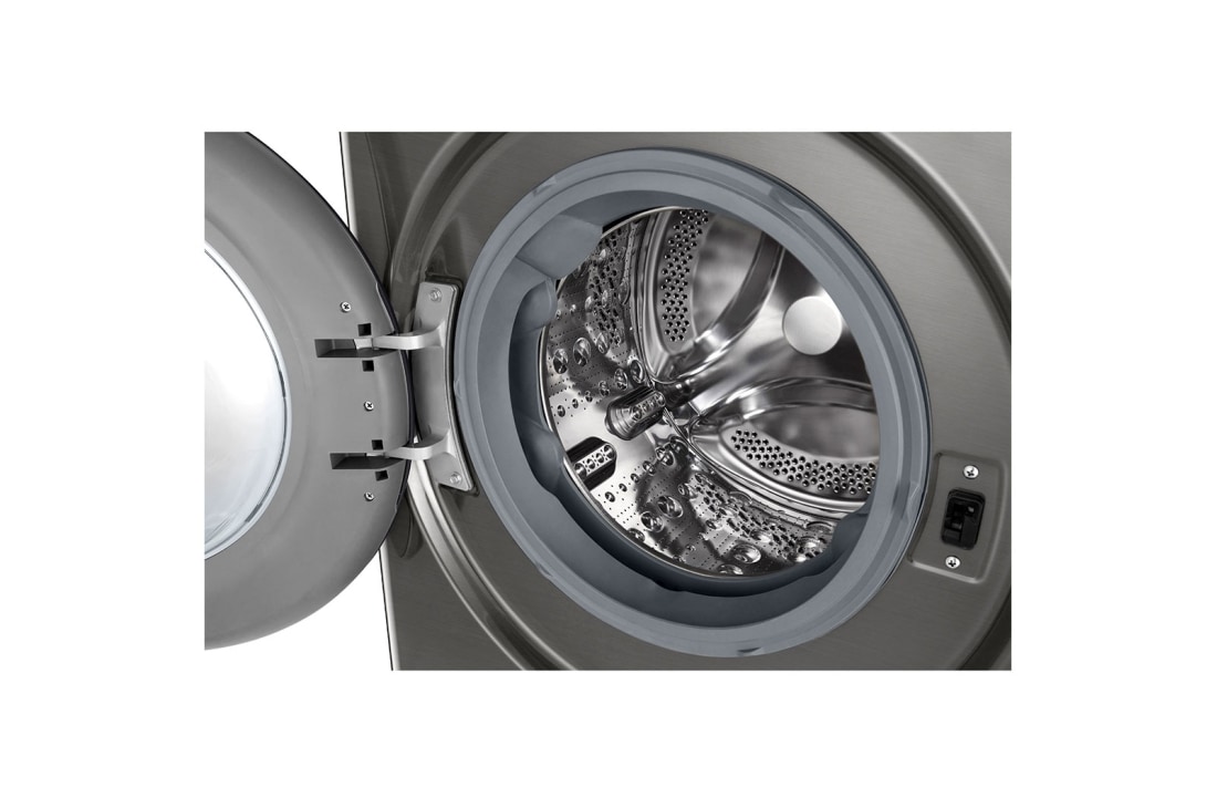 LG Πλυντήριο Ρούχων 9kg, AI DD™, Steam™ TurboWash™, Drum view, F4R7009TSSB, thumbnail 4