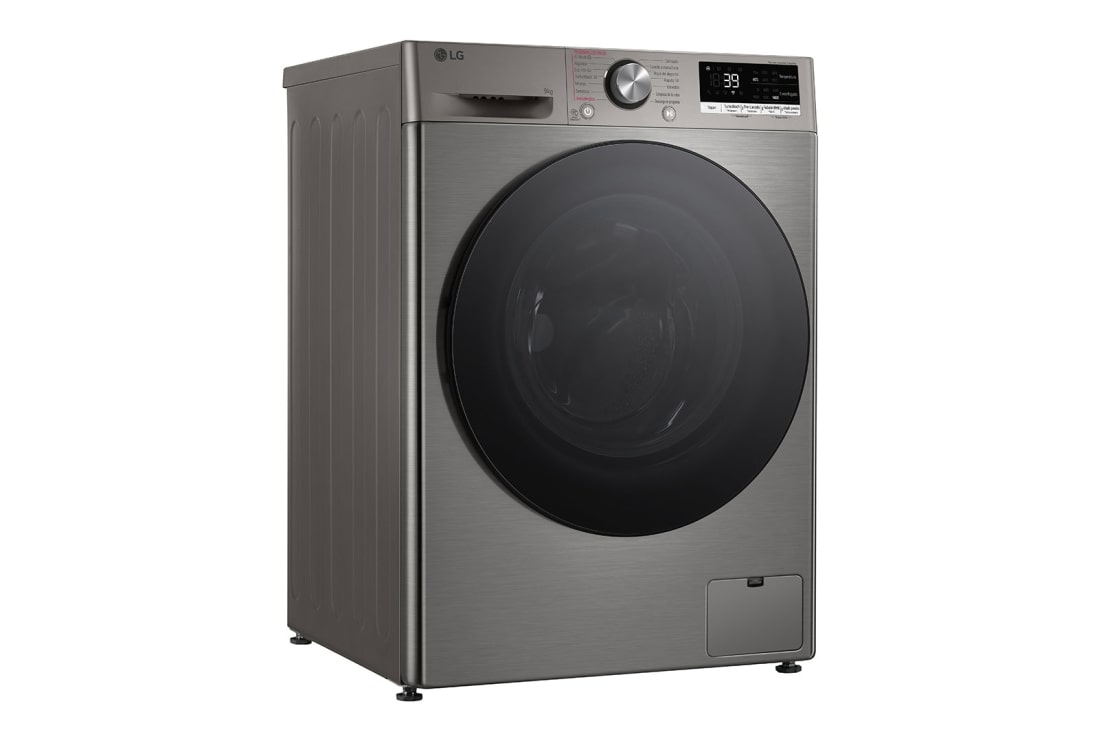LG Πλυντήριο Ρούχων 9kg, AI DD™, Steam™ TurboWash™, Left Side View , F4R7009TSSB, thumbnail 10
