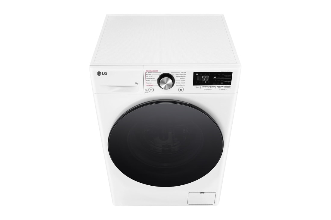 LG Πλυντήριο Ρούχων 9kg, AI DD™, Steam™ TurboWash™, Top Perspective, F4R7009TSWB, thumbnail 9