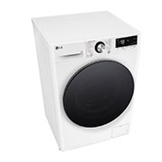 LG Πλυντήριο Ρούχων 9kg, AI DD™, Steam™ TurboWash™, Left Perspective, F4R7009TSWB, thumbnail 8