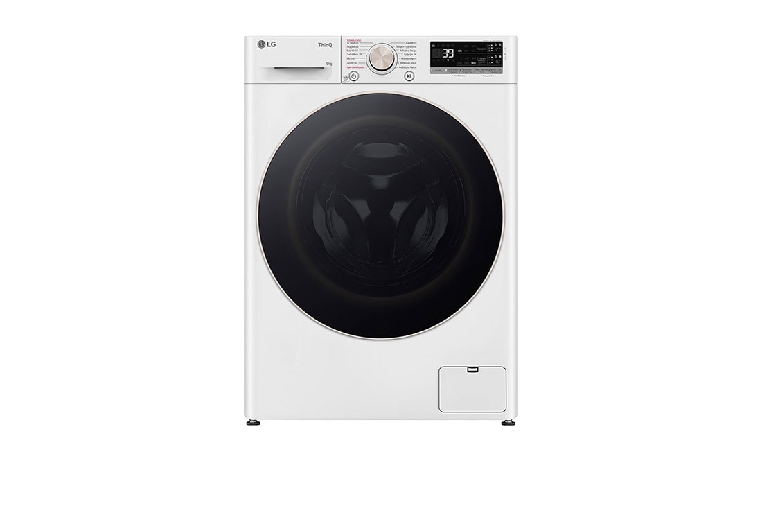 LG Πλυντήριο Ρούχων 9kg, AI DD™, Steam™, front view, F4R7509TSWG