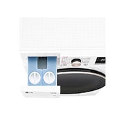 LG Πλυντήριο Ρούχων 9kg, AI DD™, Steam™, TopDrawer Detail , F4R7509TSWG, thumbnail 7