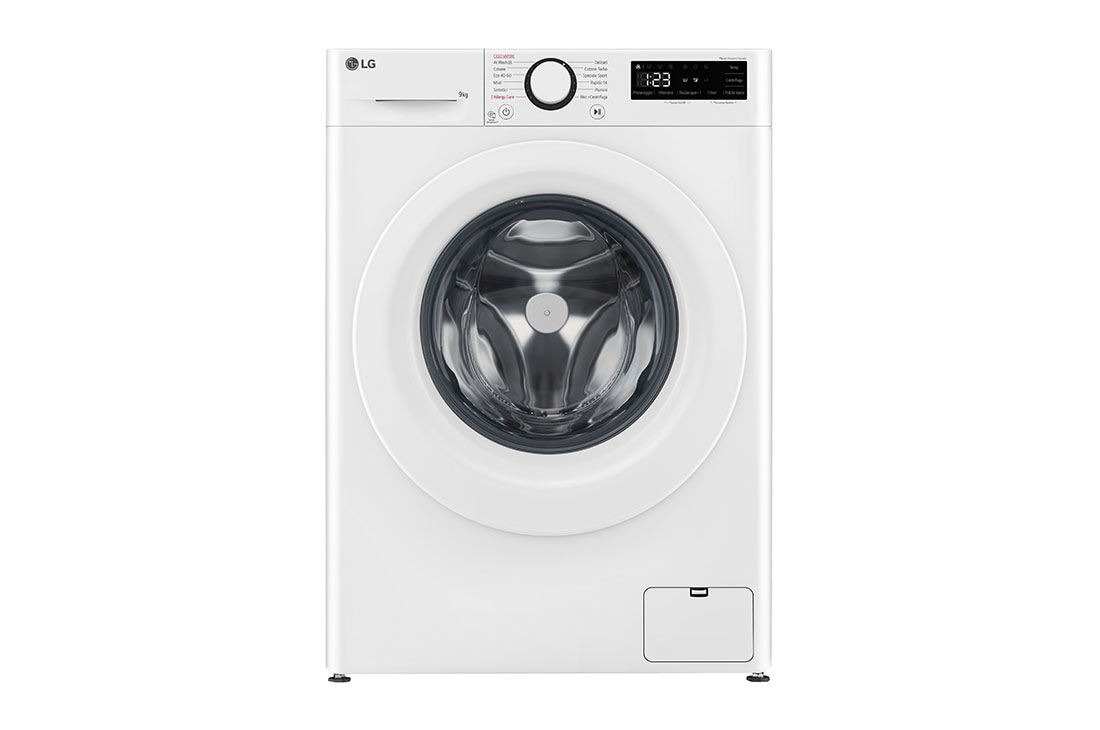 LG Πλυντήριο Ρούχων 9kg, AI DD™, Steam™, Front, F4R3009NSWW