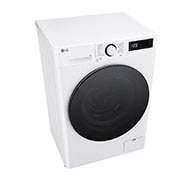 LG Πλυντήριο Ρούχων 9kg, AI DD™, Steam™,TurboWash™, Top perspective view, F2R5009TSWB, thumbnail 8