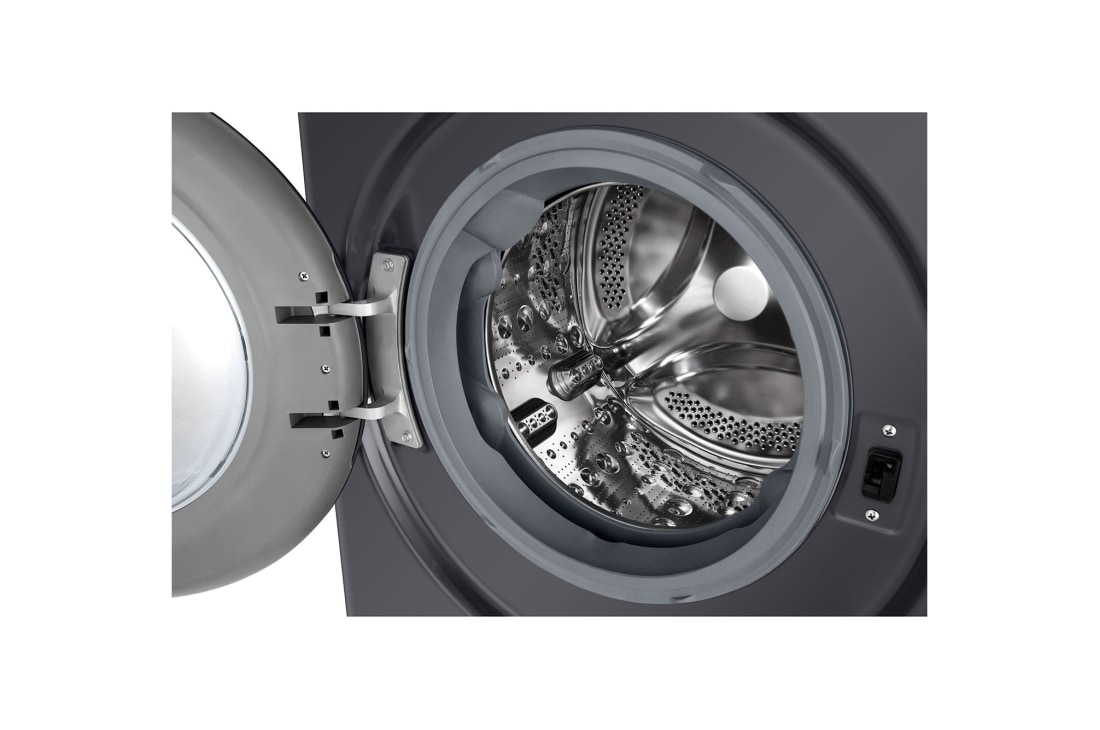 LG Πλυντήριο Ρούχων 9kg, AI DD™, Steam™,TurboWash™, Drum view, F2R5009TSMB, thumbnail 4