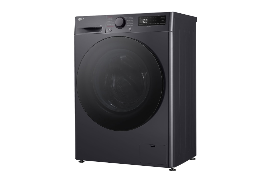 LG Πλυντήριο Ρούχων 9kg, AI DD™, Steam™,TurboWash™, Right side view, F2R5009TSMB, thumbnail 12
