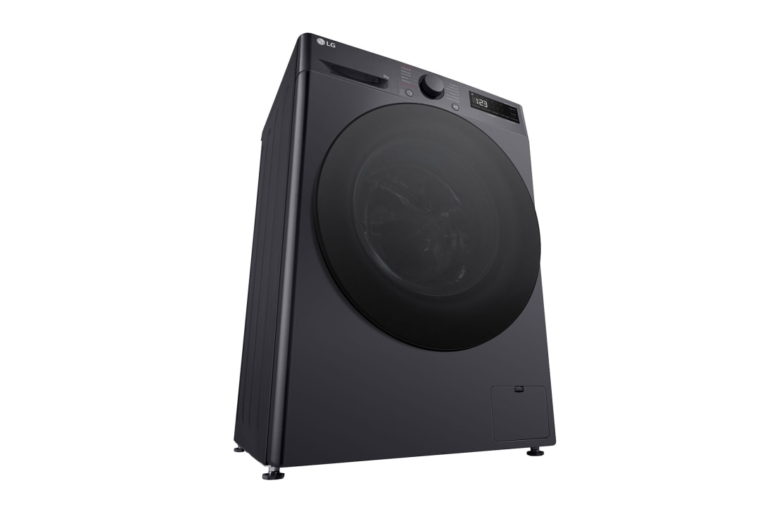 LG Πλυντήριο Ρούχων 9kg, AI DD™, Steam™,TurboWash™, Left perspective view, F2R5009TSMB, thumbnail 13