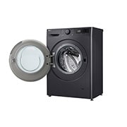 LG Πλυντήριο Ρούχων 9kg, AI DD™, Steam™,TurboWash™, Right side view with door open, F2R5009TSMB, thumbnail 11