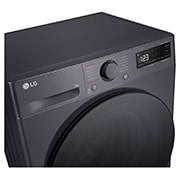 LG Πλυντήριο Ρούχων 9kg, AI DD™, Steam™,TurboWash™, Front top view, F2R5009TSMB, thumbnail 3
