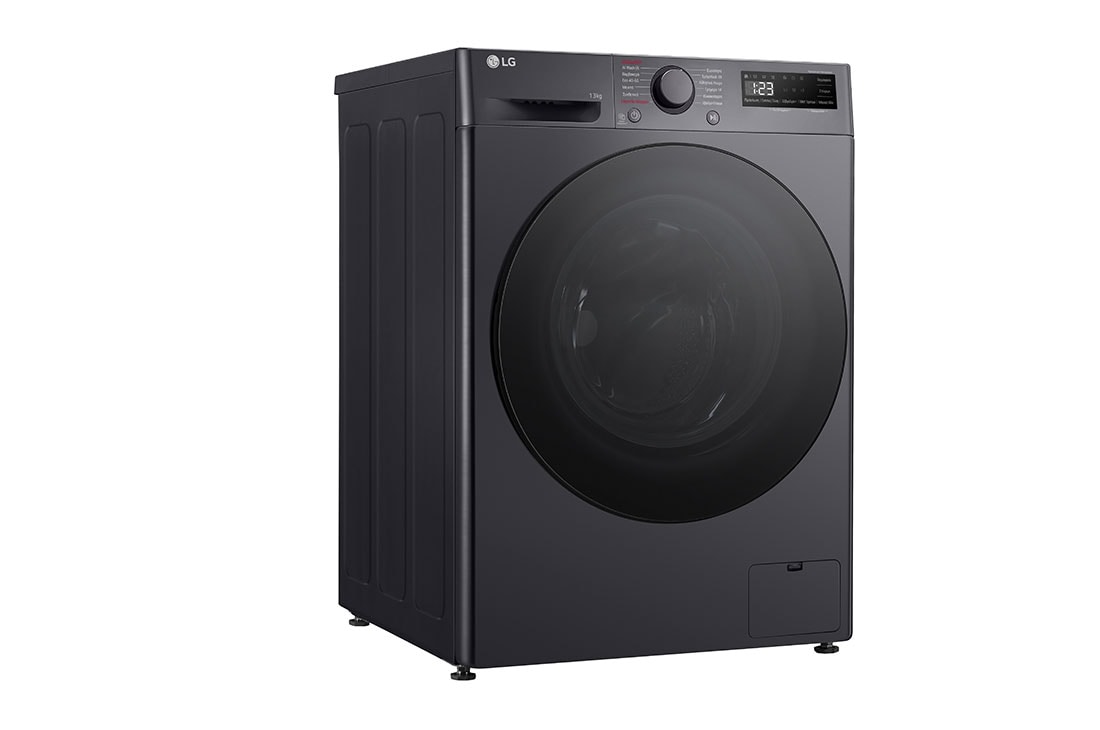 LG Πλυντήριο Ρούχων 13kg, AI DD™, Steam™,TurboWash™, Right open view, F4R5013TSMB, thumbnail 11