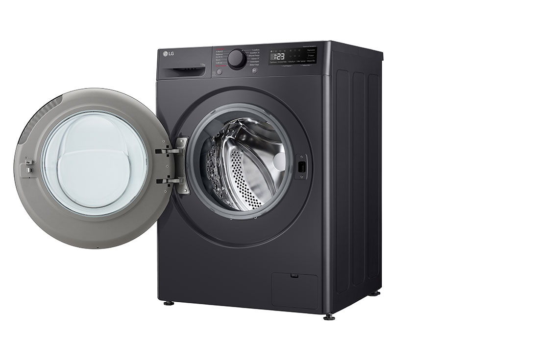 LG Πλυντήριο Ρούχων 13kg, AI DD™, Steam™,TurboWash™, Right bottom Perspective, F4R5013TSMB, thumbnail 13