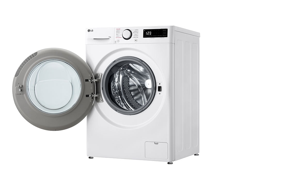 LG Πλυντήριο Ρούχων 13kg, AI DD™, Steam™,TurboWash™, Right bottom Perspective, F4R5013TSWW, thumbnail 13