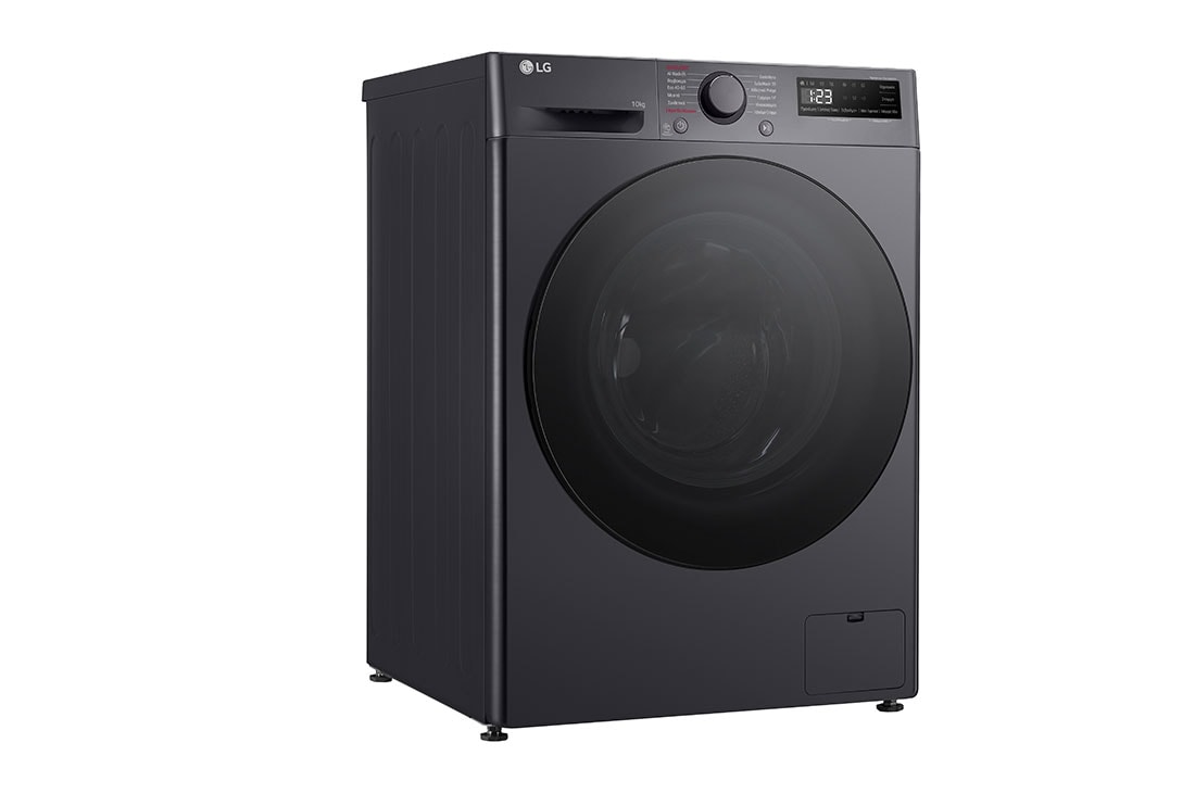 LG Πλυντήριο Ρούχων 10kg, AI DD™, Steam™,TurboWash™, Left Side , F4R5010TSMB, thumbnail 10