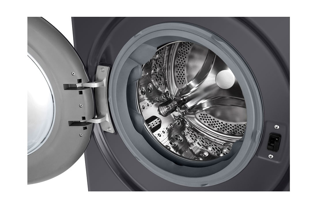 LG Πλυντήριο Ρούχων 8kg, AI DD™, Steam™,TurboWash™, Display view, F2R5008TSMB, thumbnail 4