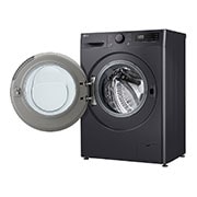 LG Πλυντήριο Ρούχων 8kg, AI DD™, Steam™,TurboWash™, Right side view with door open, F2R5008TSMB, thumbnail 9