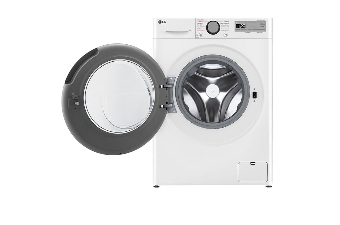 LG Πλυντήριο Ρούχων 11kg, AI DD™, Steam™, front open view, F4R3P11NSWB, thumbnail 2