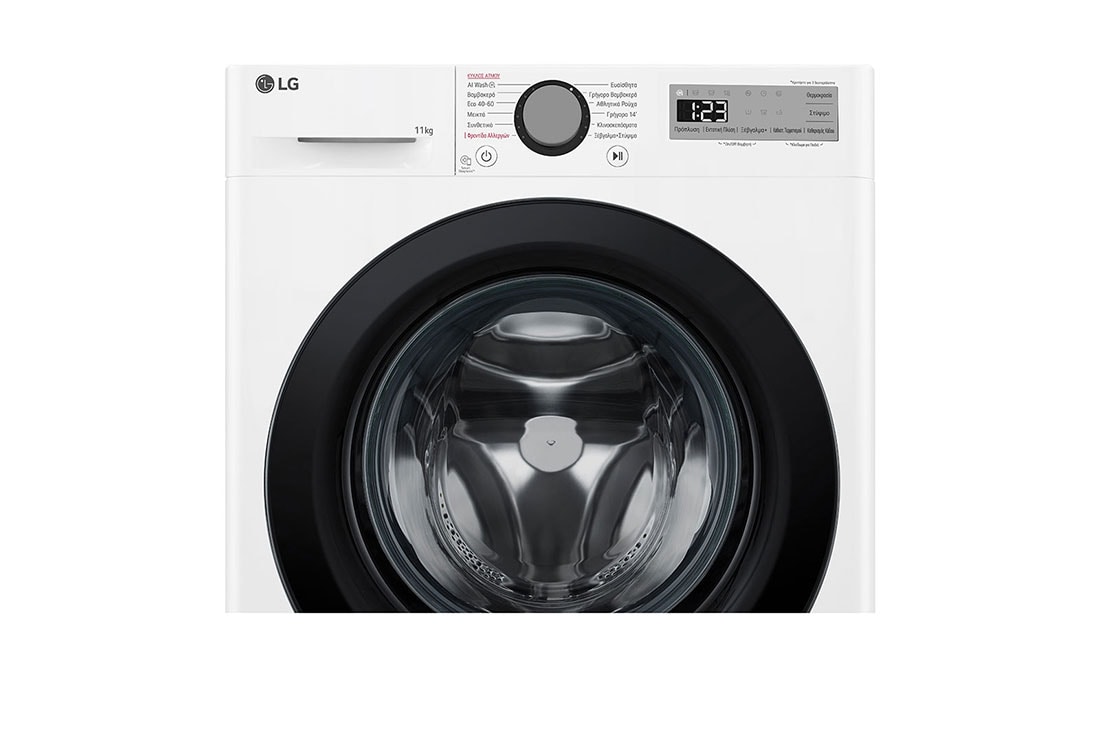 LG Πλυντήριο Ρούχων 11kg, AI DD™, Steam™, tempered Glass Detail view, F4R3P11NSWB, thumbnail 6
