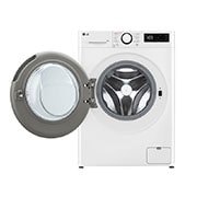 LG Πλυντήριο Ρούχων 10kg, AI DD™, Steam™, front view door open , F4R5010TSWW, thumbnail 2