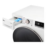 LG Πλυντήριο Ρούχων 10kg, AI DD™, Steam™, Detergent Drawer Open, F4R7010TSWG, thumbnail 5