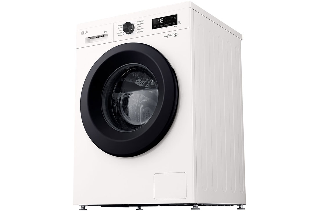 LG Πλυντήριο Ρούχων 9kg, 6 motion, Steam™, Δεξιά προοπτική, F4X1009NWK, thumbnail 11