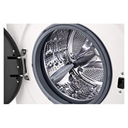 LG Πλυντήριο Ρούχων 9kg, 6 motion, Steam™, Λεπτομέρεια τύμπανου, F4X1009NWK, thumbnail 4