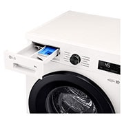 LG Πλυντήριο Ρούχων 9kg, 6 motion, Steam™, Άνω προοπτική detergent port, F4X1009NWK, thumbnail 6