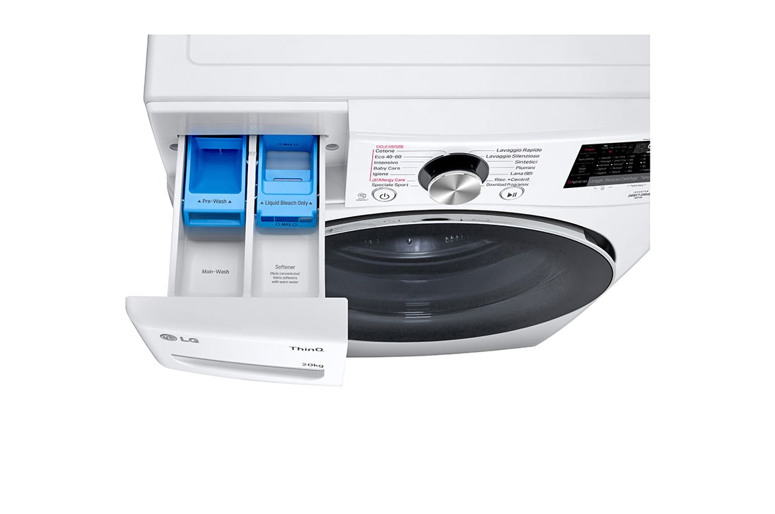 LG Πλυντήριο Ρούχων 20kg, AI DD™, Steam™, TurboWash™, detergent port top view, F0P3CYV2W, thumbnail 8