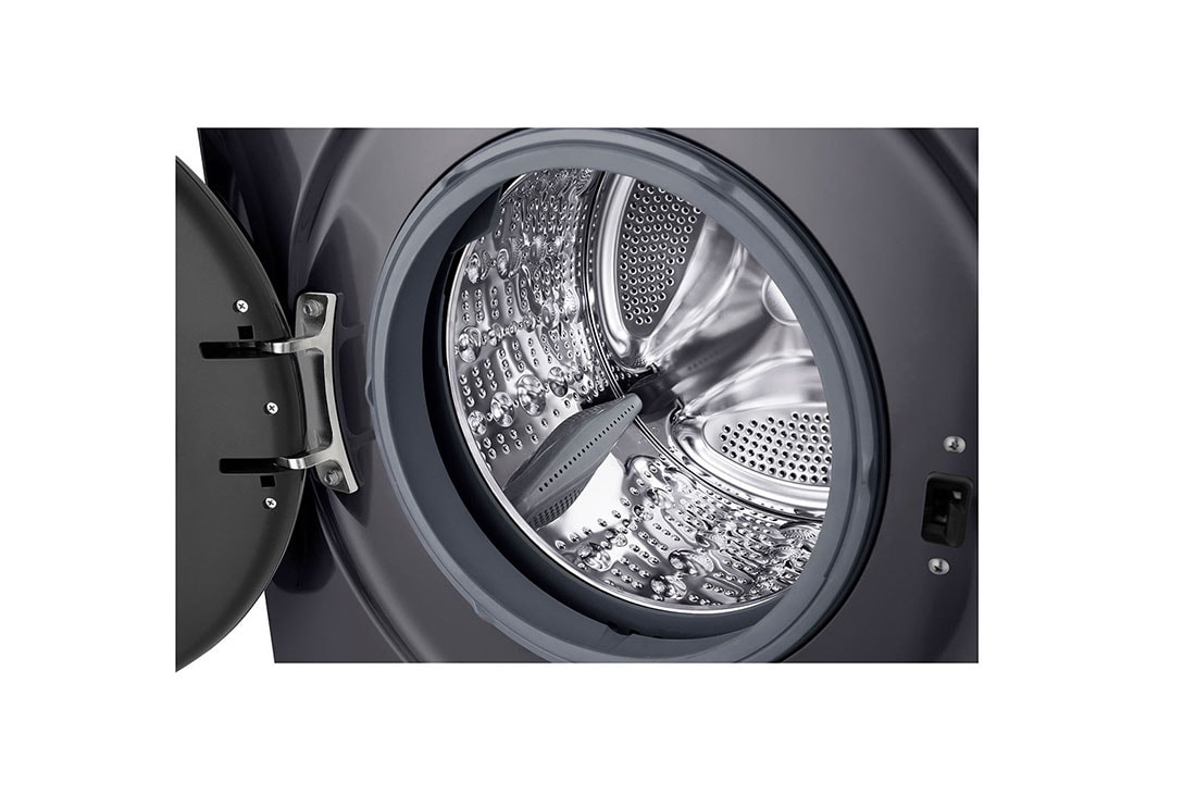 LG Πλυντήριο Ρούχων 9kg, 6 motion, Steam™, Άνω συρτάρι ανοικτό, F4X1009NMB, thumbnail 3