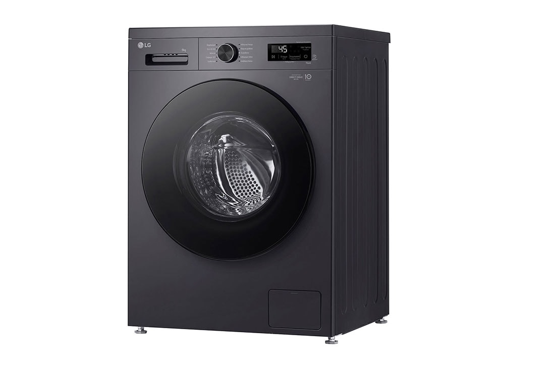 LG Πλυντήριο Ρούχων 9kg, 6 motion, Steam™, Αριστερή πλευρά, F4X1009NMB, thumbnail 10
