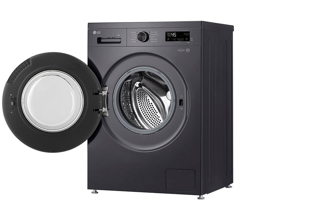 LG Πλυντήριο Ρούχων 9kg, 6 motion, Steam™, Δεξιά προοπτική, F4X1009NMB, thumbnail 11