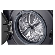 LG Πλυντήριο Ρούχων 9kg, 6 motion, Steam™, Άνω συρτάρι ανοικτό, F4X1009NMB, thumbnail 3