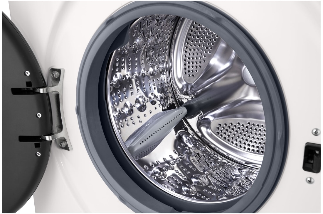 LG Πλυντήριο Ρούχων 8kg, 6 motion, Steam™, Λεπτομέρεια τύμπανου, F4X1008NWK, thumbnail 4