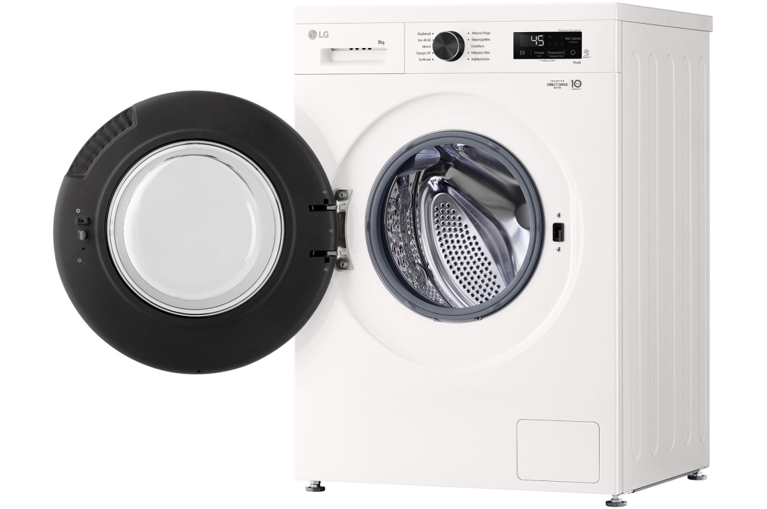 LG Πλυντήριο Ρούχων 8kg, 6 motion, Steam™, Δεξιά πλευρά, F4X1008NWK, thumbnail 9
