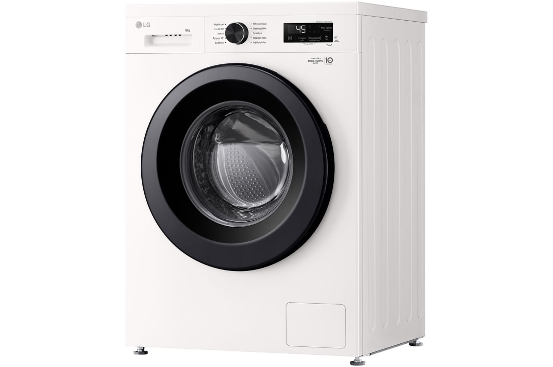 LG Πλυντήριο Ρούχων 8kg, 6 motion, Steam™, Αριστερή πλευρά, F4X1008NWK, thumbnail 10