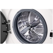 LG Πλυντήριο Ρούχων 8kg, 6 motion, Steam™, Λεπτομέρεια τύμπανου, F4X1008NWK, thumbnail 4