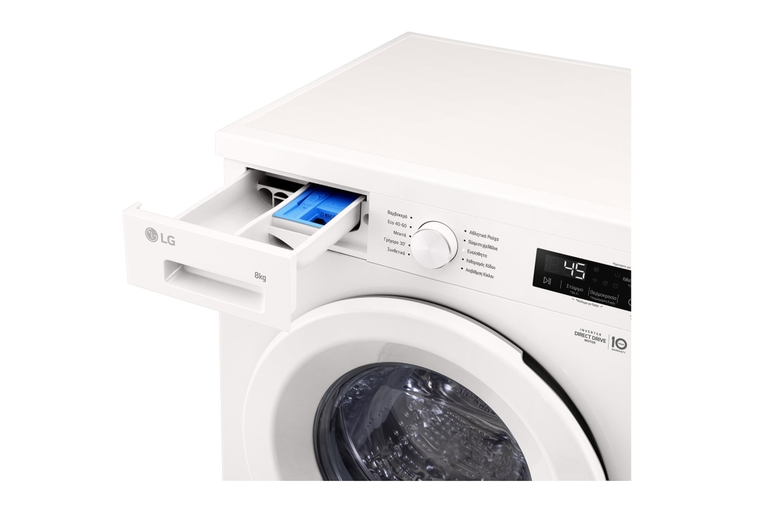LG Πλυντήριο Ρούχων 8kg, 6 motion, Steam™, Τρόπος ζωής 1_εμπρός, F4X1008NWH, thumbnail 6